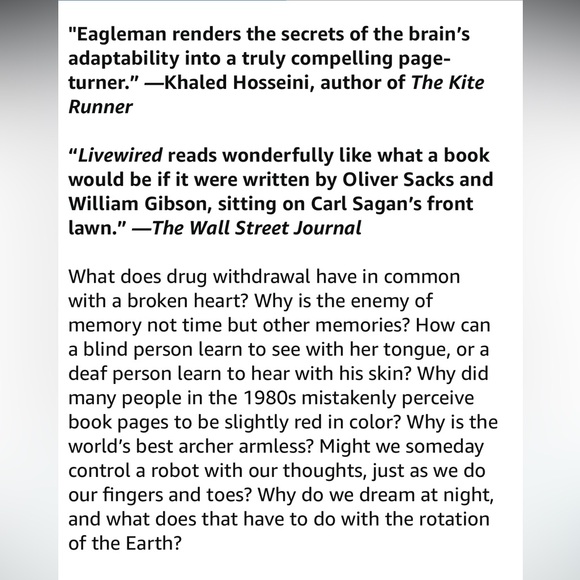 Livewired,The Inside Story of the Ever-Changing Brain, Hardcover - Picture 2 of 6